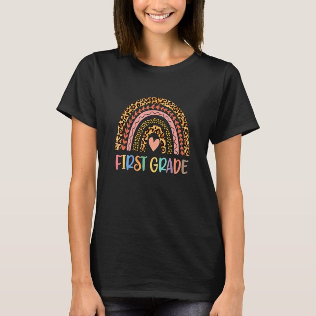 Rainbow Girls Boys Teacher Team 1st Gr T-Shirt (Vorderseite)
