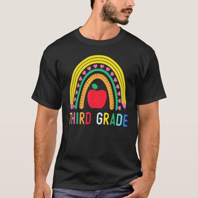 Rainbow Girls Boys Teacher Team 3rd Gr T-Shirt (Vorderseite)