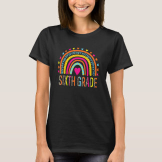 Rainbow Girls Boys Teacher Team 6th Gr T-Shirt
