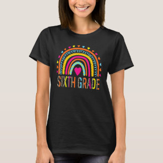 Rainbow Girls Boys Teacher Team 6th Gr T-Shirt