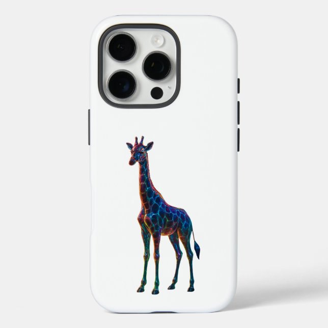 Rainbow Glass Giraffe Art Case-Mate iPhone Hülle (Rückseite)