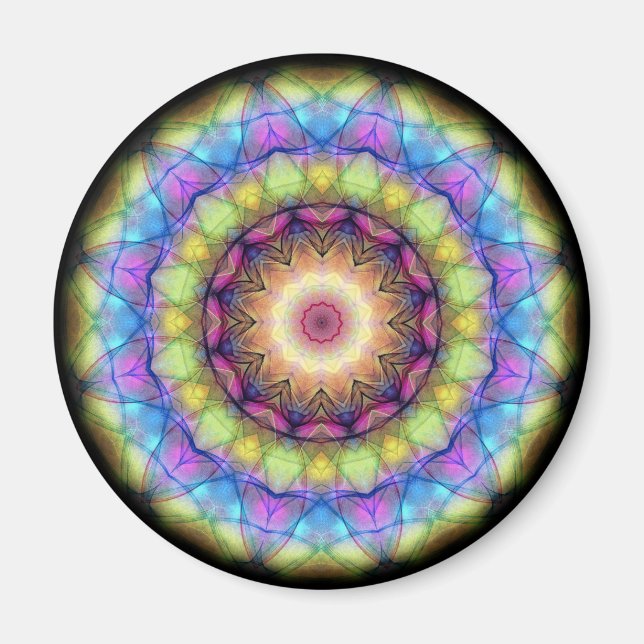 Rainbow-Glass Magnet (Vorne)