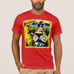 Rainbow Glasses Lion Painting. Jetzt kaufen T-Shirt