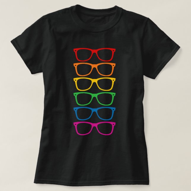 Rainbow Glasses T-Shirt (Design vorne)