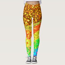 Rainbow Glittering Leggings