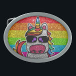 Rainbow Glitzer Einicorn Funkelnd LGBTQ Glitzern Ovale Gürtelschnalle<br><div class="desc">Rainbow vereint Glitzern hell mit einem Imitat Glitzer Effekt. Hintergrund: funkelnd Glitzer. Erhältlich in anderen niedlichen kawaii Zeichentrickfiguren und vielen anderen Farbkombinationen.</div>
