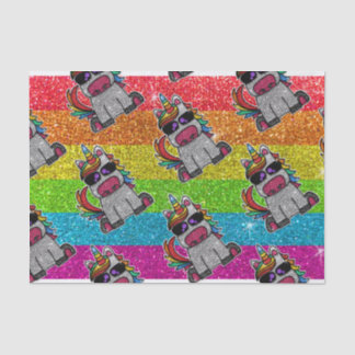 Rainbow-Glitzer Einicorn Funkelnd LGBTQ+-Glitzern Seidenpapier