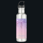 Rainbow Glitzer funkelt Skript moderne gürtelhafte Edelstahlflasche<br><div class="desc">Rainbow Glitzer funkelndes Drehbuch,  modernes,  gürtnisch personalisiertes Design, </div>