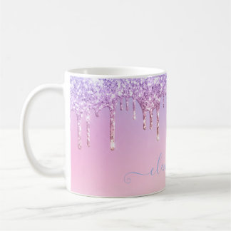Rainbow Glitzer funkelt Skript moderne gürtelhafte Kaffeetasse