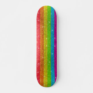 Rainbow Glitzer Gay Pride Flag LGBTQIA Glitzern Skateboard