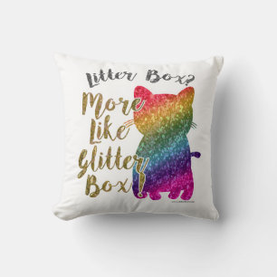 Rainbow Glitzer Kissen