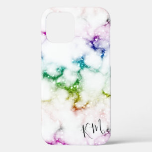 Rainbow Glitzer Marble Personalisiert Case-Mate iPhone Hülle