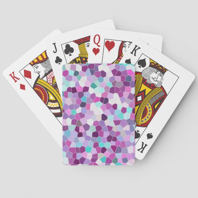 Rainbow Glitzer Mosaic No. 01 Spielkarten (Rückseite)