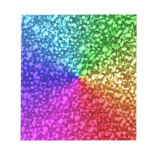 RAINBOW-GLITZER NOTIZBLOCK (Vorderseite)