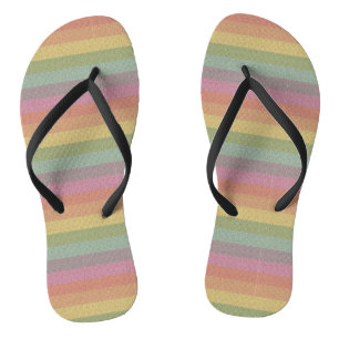 Rainbow Glitzer Print Metallic Wedding Bräutigam Flip Flops