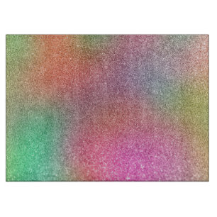Rainbow-Glitzer Schneidebrett