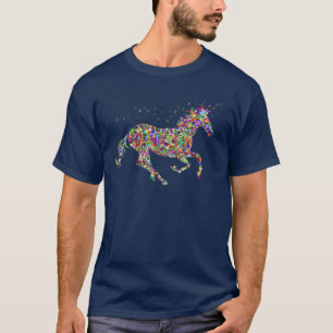 Rainbow Glitzer Unicorn Essential T-Shirt