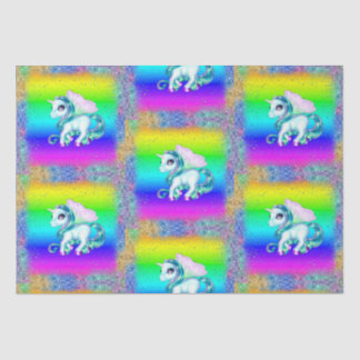 Rainbow Glitzer Unicorns Seidenpapier