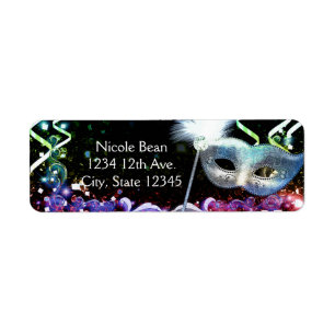 Rainbow Glow Masquerade Mask Birthday Party