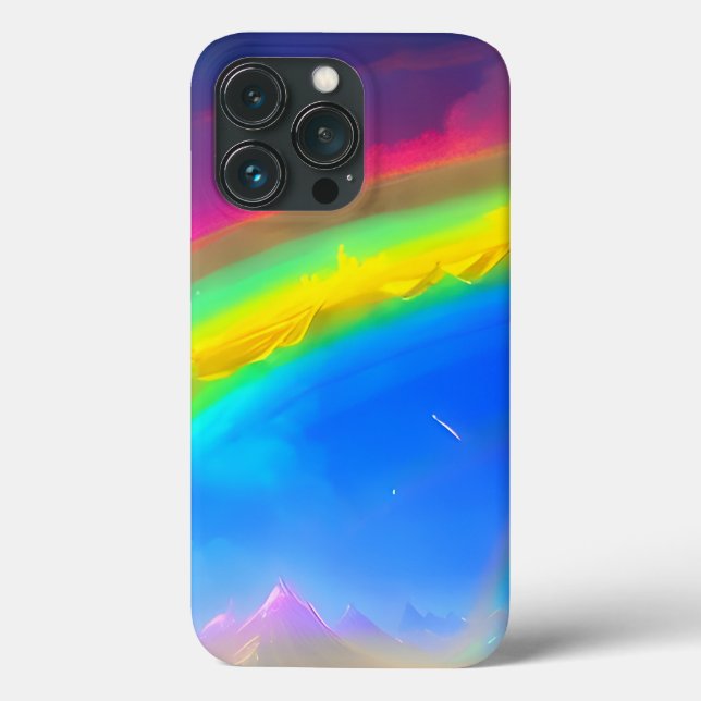 Rainbow Glow Sky Case-Mate iPhone Hülle (Rückseite)