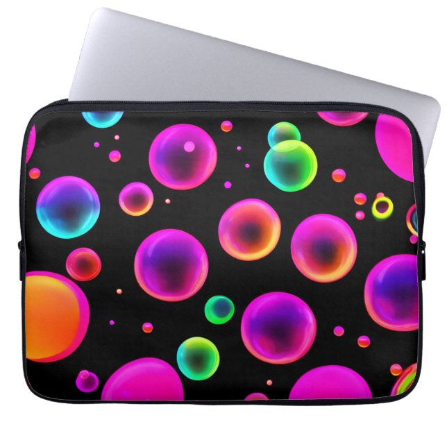 Rainbow Glows Bubble Dream Laptopschutzhülle (Vorderseite)