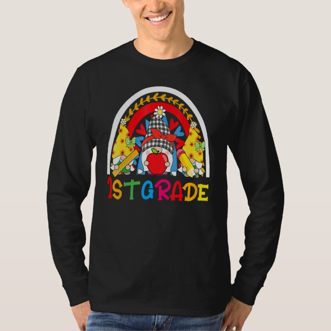 Rainbow Gnomes der 1. Klasse zum ersten Mal in Sch T-Shirt (Vorderseite)