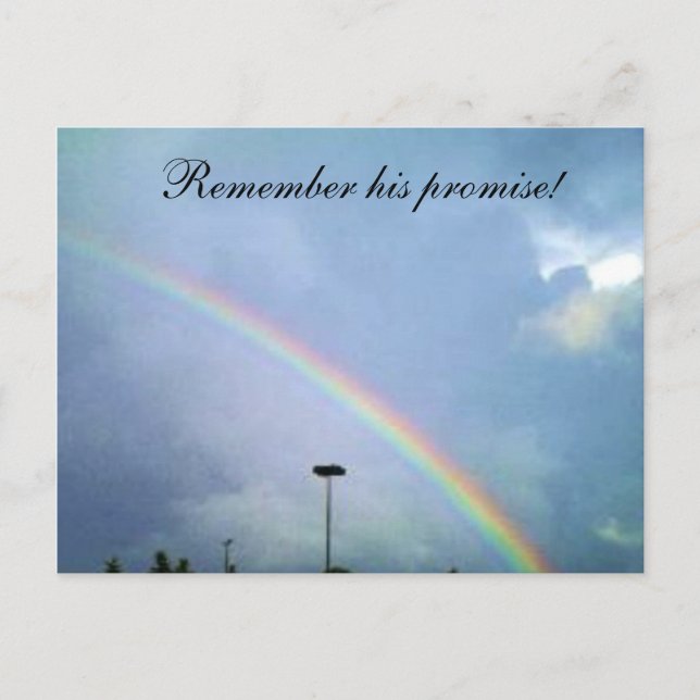 RAINBOW GODS VERSPRECHEN Postkarte (Vorderseite)