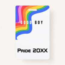 Rainbow Good Boy - Party ID Abzeichen, VIP