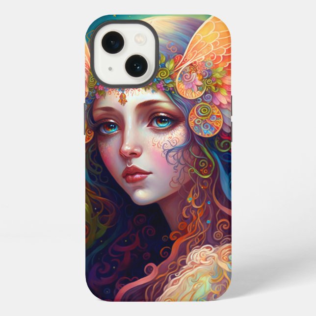 Rainbow Göttin Fantasy Art Case-Mate iPhone Hülle (Rückseite)