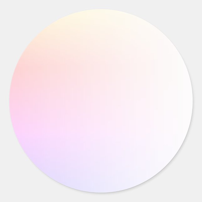 Rainbow Gradient Blank Template, DIT Text Art Logo Runder Aufkleber (Vorderseite)