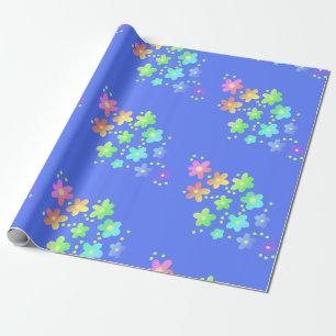 Rainbow Gradient Blume Wrapping Paper Geschenkpapier