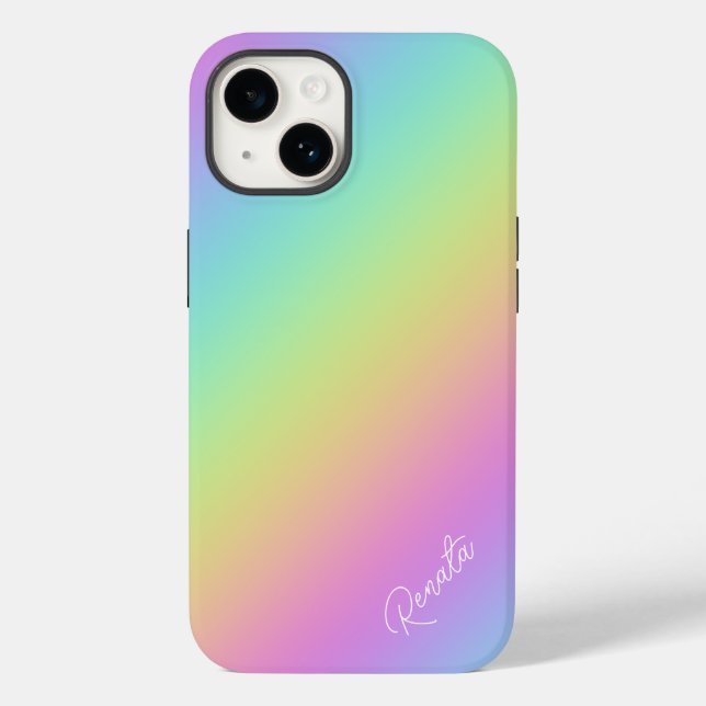 Rainbow Gradient Case-Mate iPhone Hülle (Rückseite)
