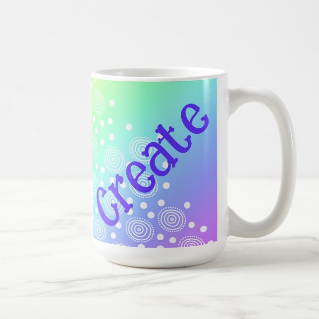 Rainbow Gradient Create Coffee Tasse (Rechts)