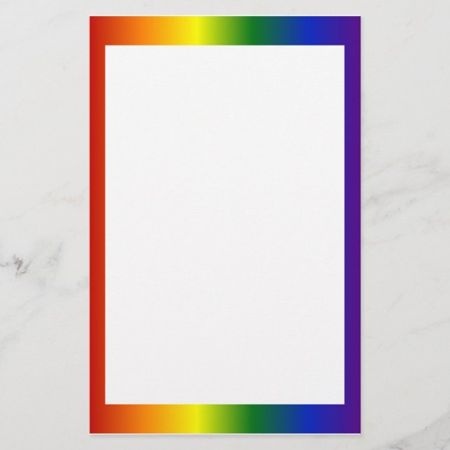 Rainbow Gradient Frame Briefpapier (Vorderseite)