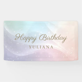 Rainbow Gradient Invitation | Elegant Pastel Spark Banner