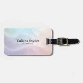 Rainbow Gradient Invitation | Elegant Pastel Spark Gepäckanhänger