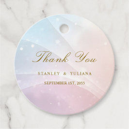 Rainbow Gradient Invitation | Elegant Pastel Spark Geschenkanhänger