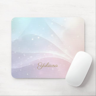 Rainbow Gradient Invitation | Elegant Pastel Spark Mousepad