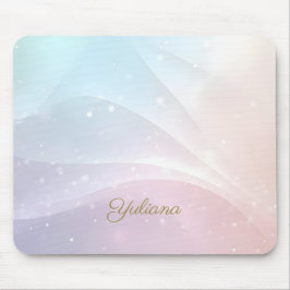 Rainbow Gradient Invitation | Elegant Pastel Spark Mousepad