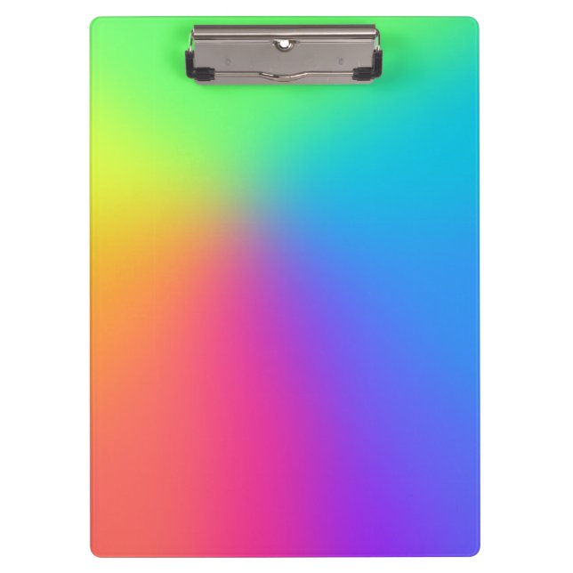 Rainbow Gradient Klemmbrett (Vorderseite)