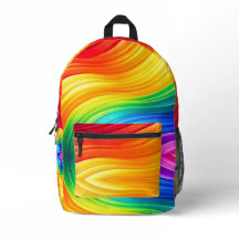 Rainbow Gradient Large Backpack