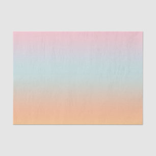Rainbow Gradient Ombre Pink Blue Peach Custom Seidenpapier