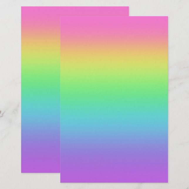 Rainbow Gradient Paper (Vorne/Hinten)