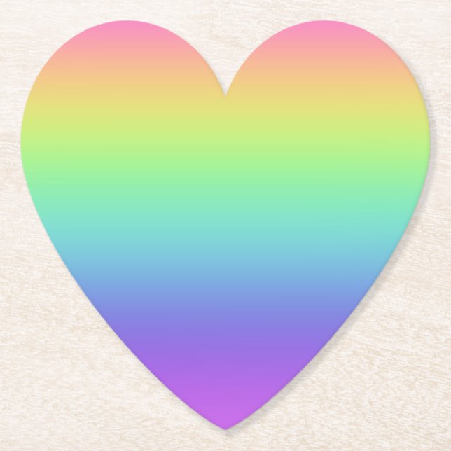 Rainbow Gradient Paper Untersetzer (Vorderseite)