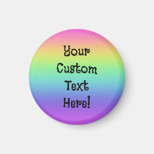 Rainbow Gradient Personalisiert Magnet