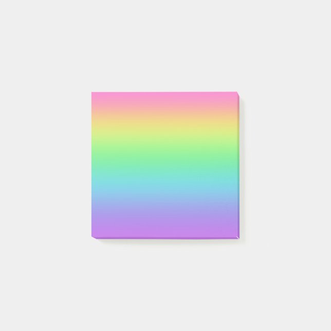 Rainbow Gradient Post-it Klebezettel (Vorderseite)