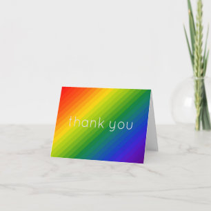 Rainbow Gradient Strichen Dankeskarte