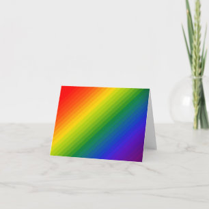 Rainbow Gradient Strichen Karte