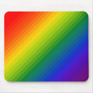 Rainbow Gradient Strichen Mousepad