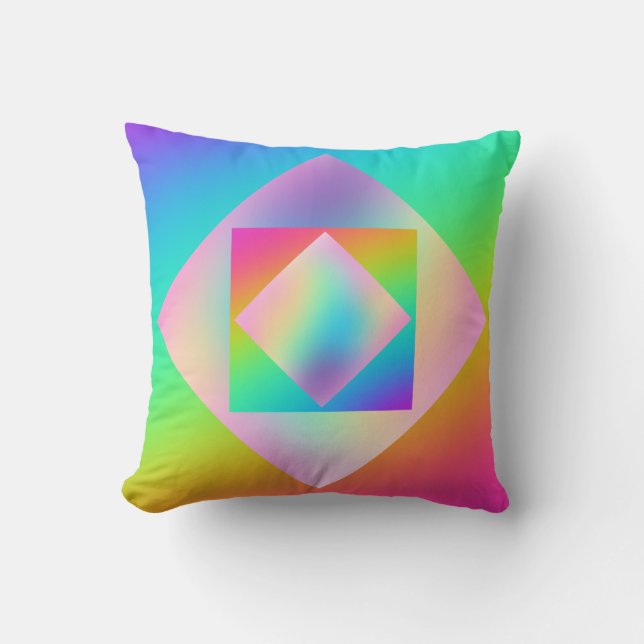 Rainbow Gradient Totbeutel Kissen (Vorderseite)
